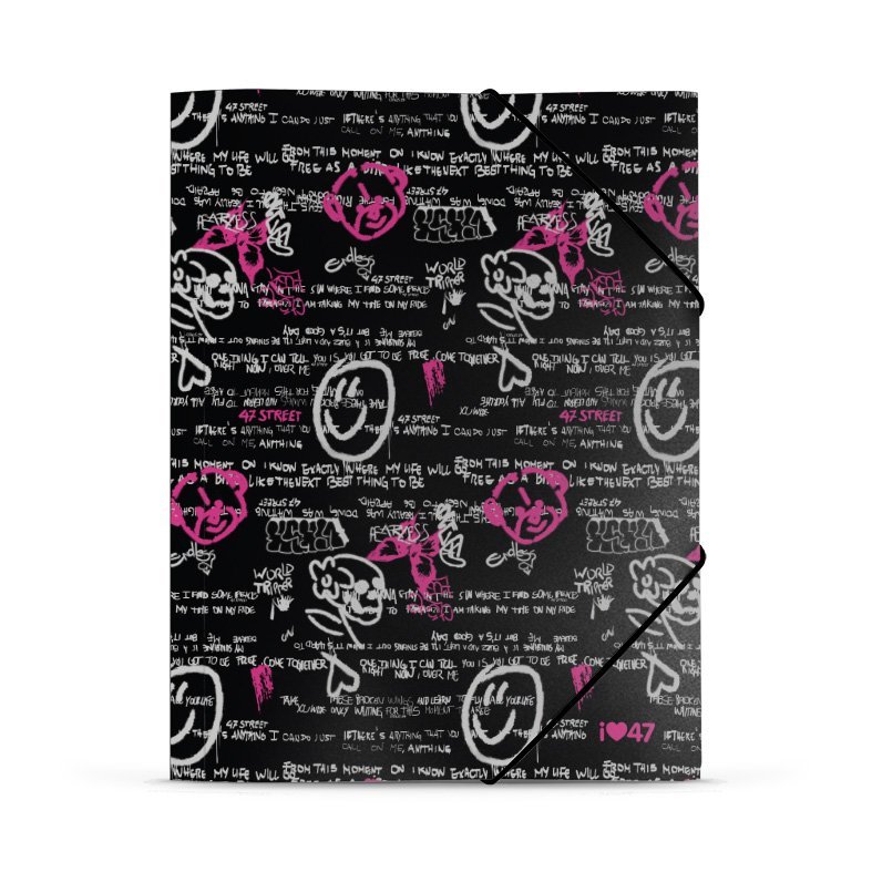 CARPETA 3 SOLAPAS C/ELASTICO OFICIO 47 STREET