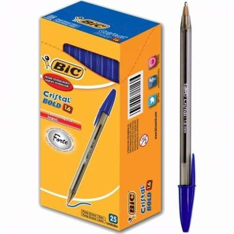 BOLIGRAFO BIC CRISTAL INTENSO 16 mm AZUL x 1 UNID