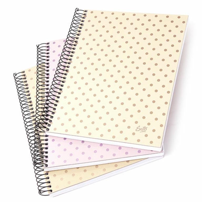 CUADERNO LEDESMA COLECCION 16X21 LUNARES RAYA