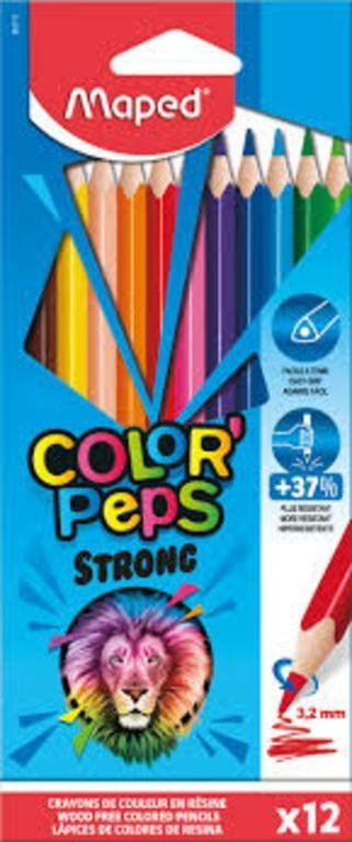 LAPIZ MAPED COLOR PEPS STRONG x 12 COLORES