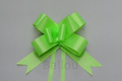 CINTA REGALO BALLOU MOÑO RAPIDO MEDIANO x 50 VERDE MANZANA  M130
