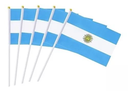 BANDERA ARGENTINA PLAST.Nº3 15×,21 CM x 1 UNIDAD