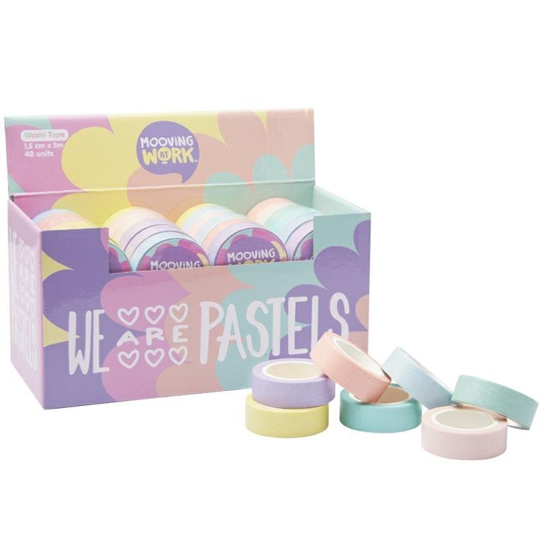 MOOVING AT WORK PASTEL GLITTER TAPE 1.5 X 5 M 2102110301