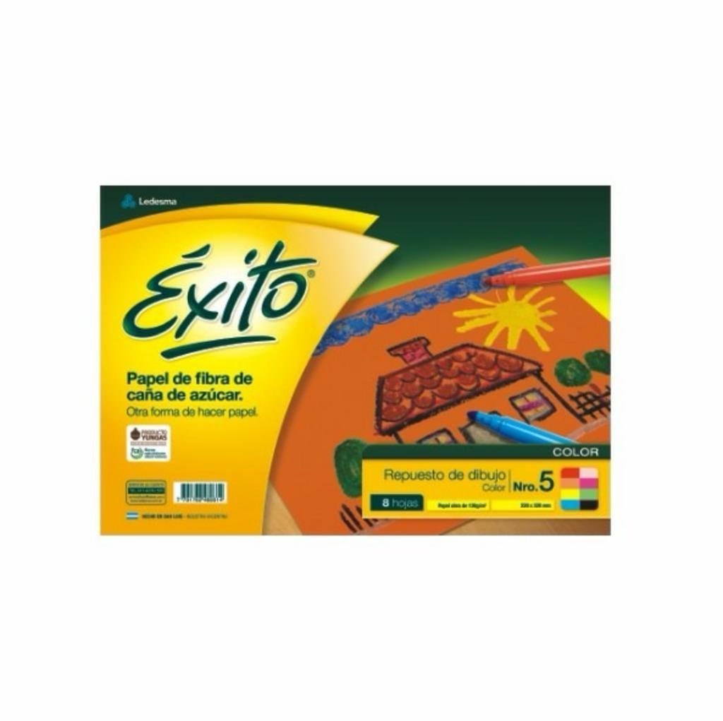 REPUESTO EXITO Nº 5 DIBUJO COLOR x 6 HOJAS