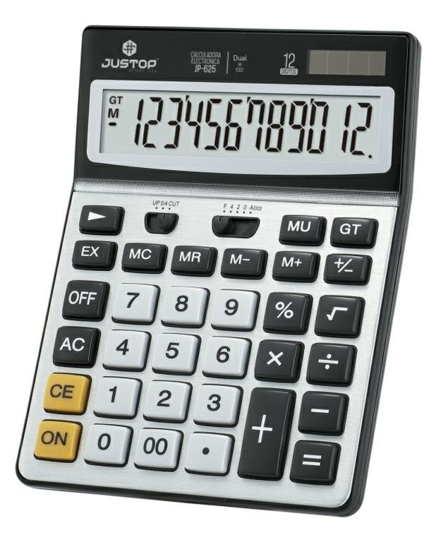 CALCULADORA JUSTOP 12 DIGITOS     JP-625