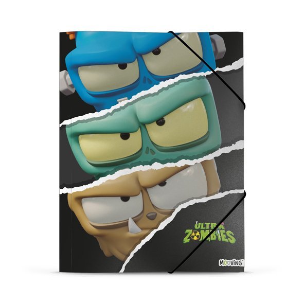 CARPETA 3 SOLAPAS C/ELASTICO OFICIO ULTRA ZOMBIES