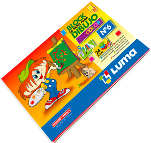 BLOCK LUMA DIBUJO COLOR Nº6 24 HOJAS