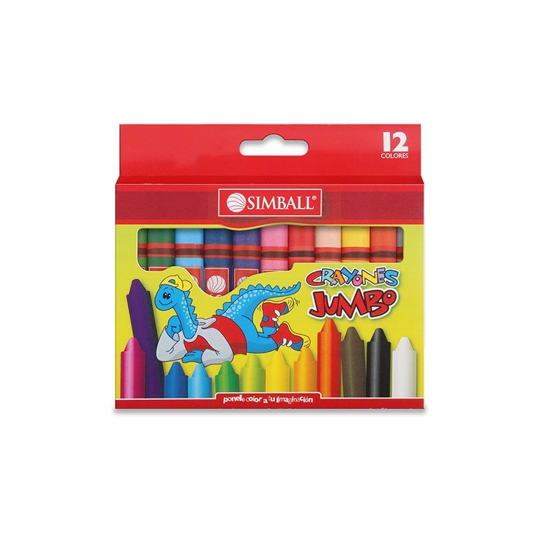 CERA SIMBALL JUMBO X 12 COLORES