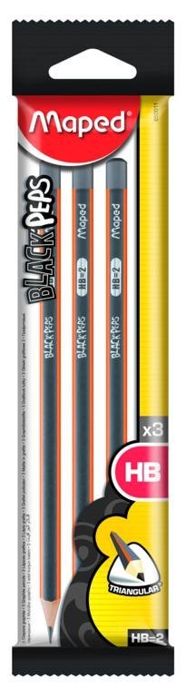 LAPIZ MAPED GRAFITO HB x 3 UNIDADES       850011ZV