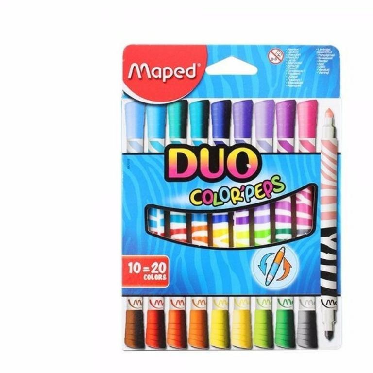 MARCADOR MAPED PEPS DUO X 10                847010
