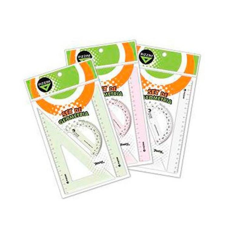 SET DE GEOMETRIA PIZZIN 3 PIEZAS       4113