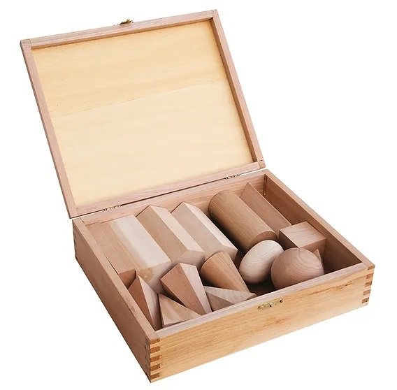 CUERPOS GEOMETRICOS MADERA X 15 CJ/MADER