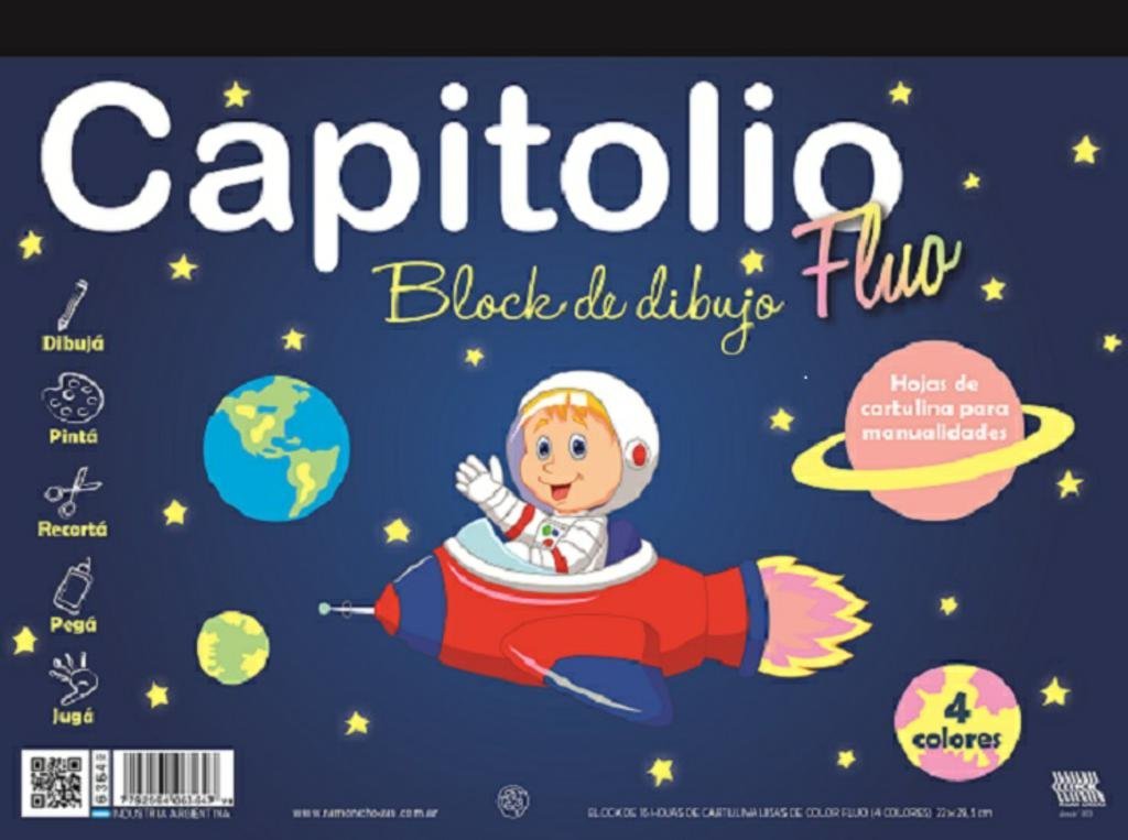 BLOCK CAPITOLIO CARTUL FLUO 16 H 6364