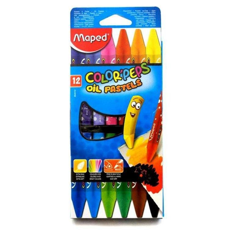PASTEL MAPED AL OLEO x 12 COLORES           864010