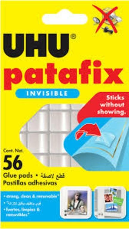 ADHESIVO UHU PATAFIX INVISIBLE 56 PADS      U37155