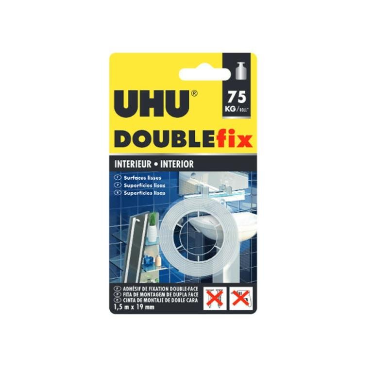 ADHESIVO UHU DOUBLE FIX INDOORS TAPE        U46855