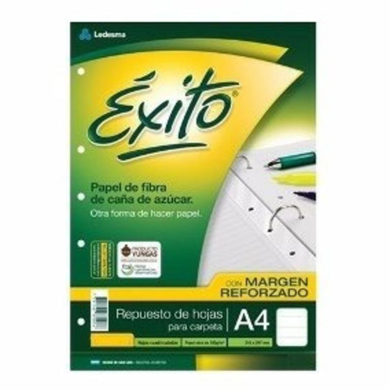 REPUESTO EXITO A4 x 48 HOJAS M/REFORZADO RAYA