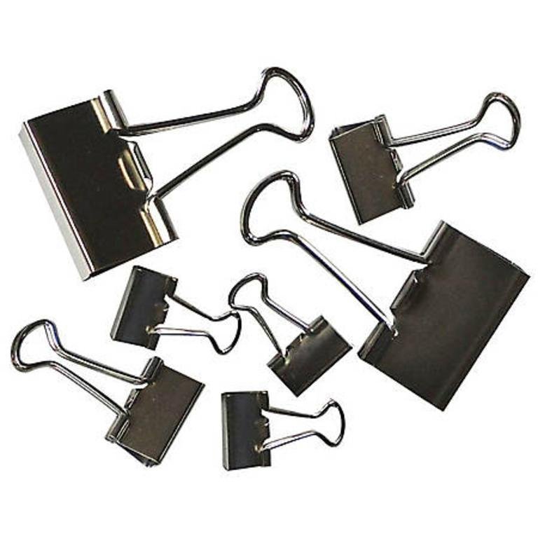 APRIETAPAPEL BINDER CLIP 51 MM NEGRO CAJA x 12 U