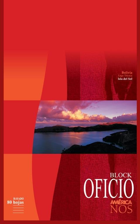 BLOCK AMERICA OFICIO 80 HOJAS RAYADO