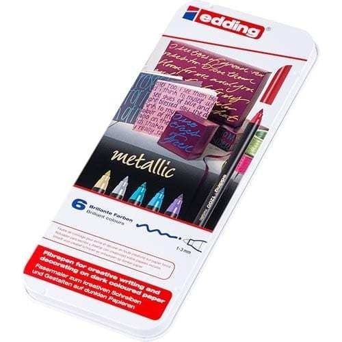 MARCADOR EDDING 1200 METALIZADO  x 6 UNIDADES