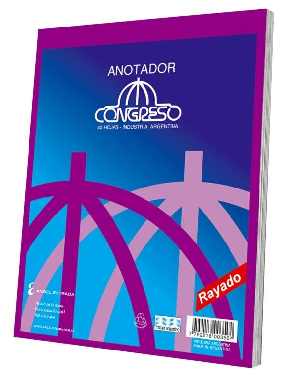 BLOCK CONGRESO ANOTADOR 40 HOJAS