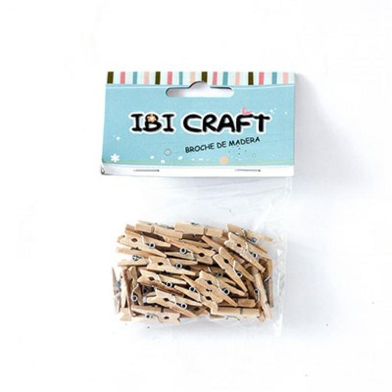 BROCHE MADERA IBI 35 mm x 50 NATURAL       655993