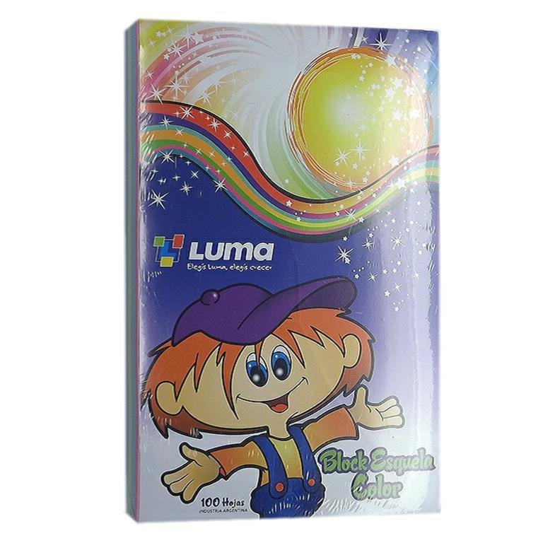 BLOCK LUMA ESQUELA MULTICOLOR x 100 HS