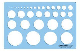 PLANTILLA PLANTEC CIRCULOS/RADIOS POLARES    12107