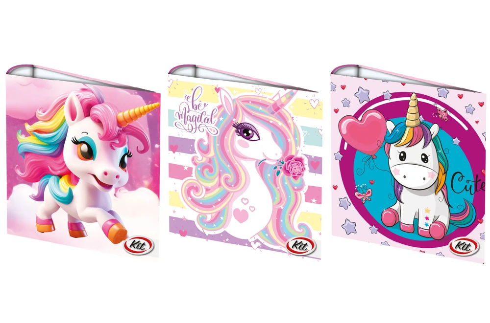 CARPETA ESCOLAR KIT 3 x 40 UNICORNIOS