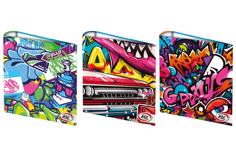 CARPETA ESCOLAR KIT 3 x 40 GRAFFITI