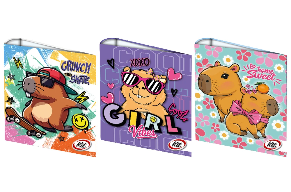 CARPETA ESCOLAR KIT 3 x 40 CAPIBARA