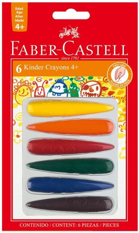 CERA FABER CASTELL COHETE/CONO X 6         240404