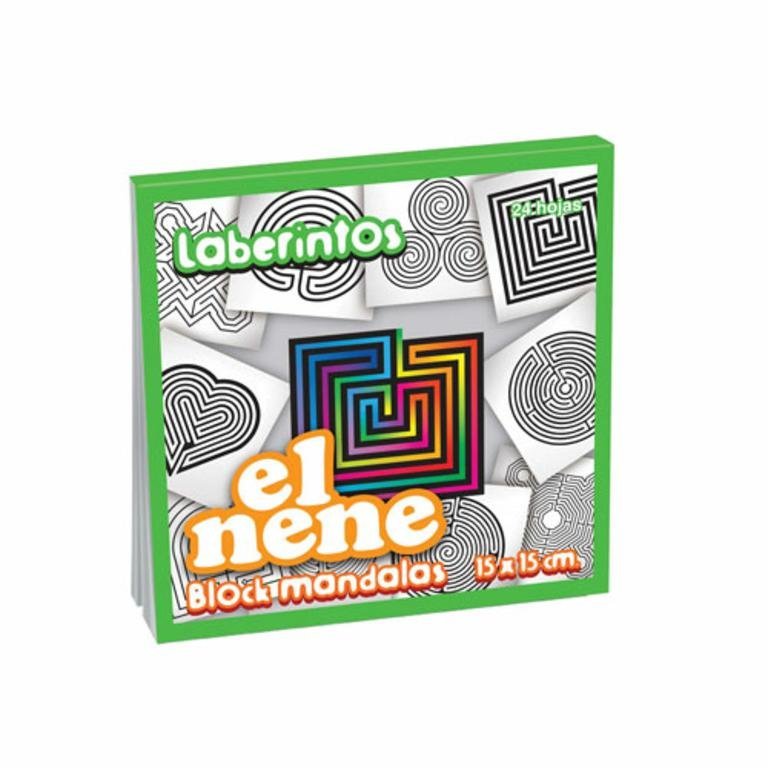 BLOCK EL NENE MANDALAS LABERINTO 15X15 24 HOJAS