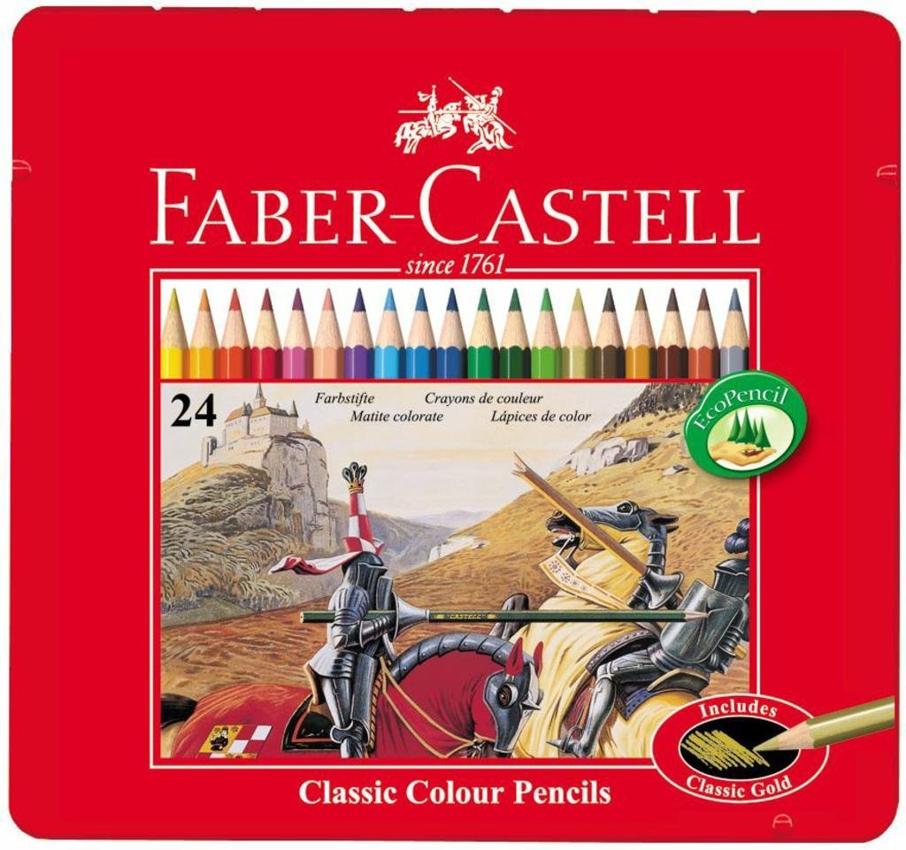 LAPIZ FABER CASTELL ECOLAPIZ x 24 COLORES LATA