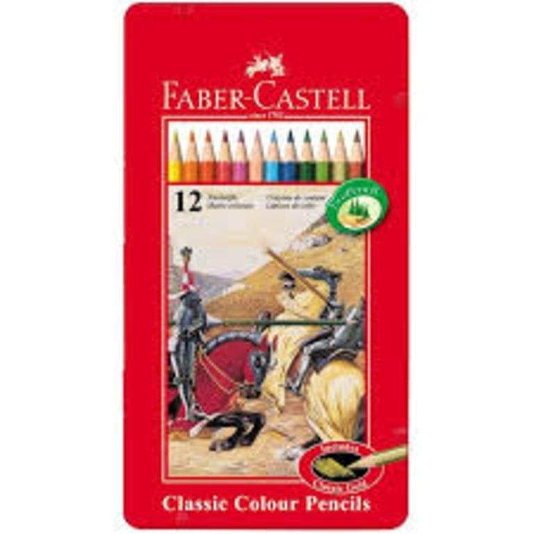 LAPIZ FABER CASTELL ECOLAPIZ x 12 COLORES LATA