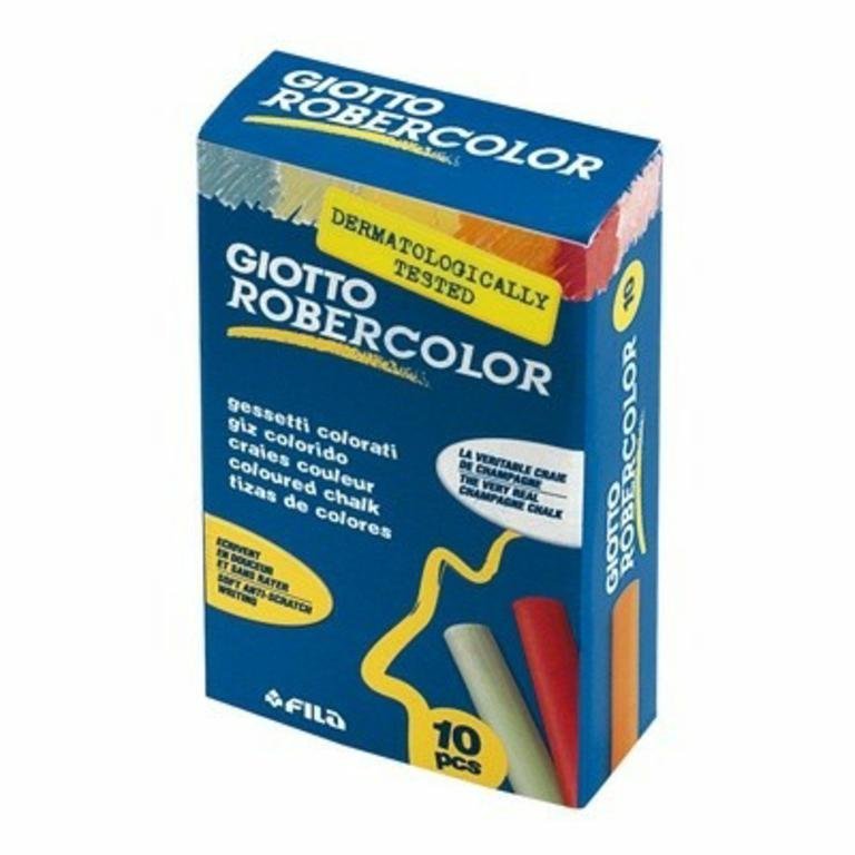 TIZA GIOTTO ROBERCOLOR x 10 COLORES