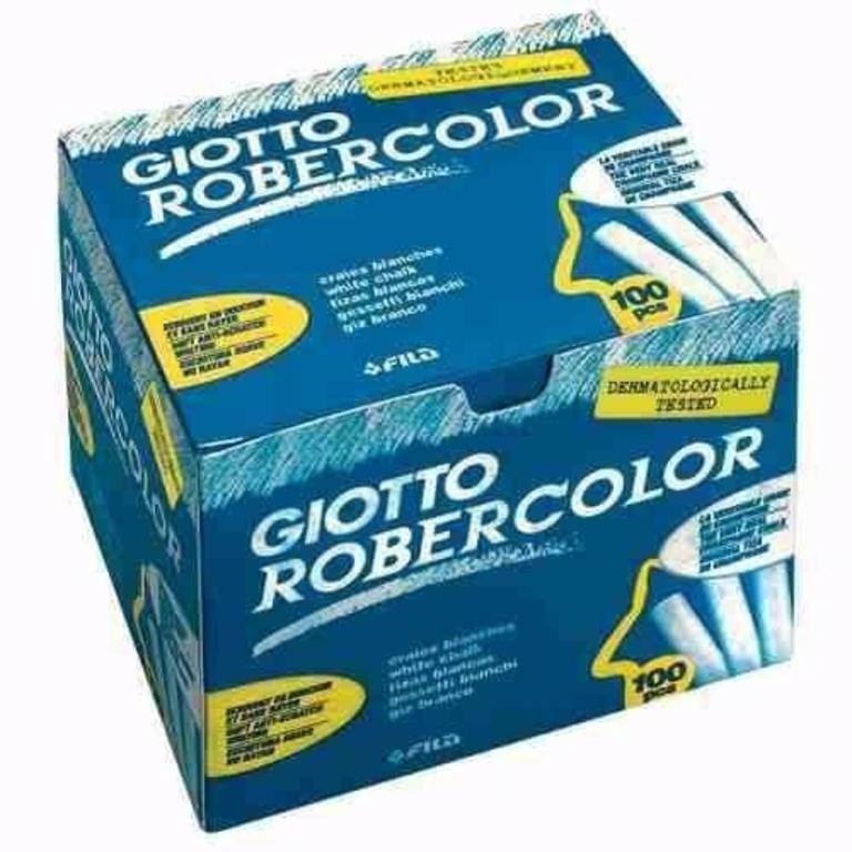 TIZA GIOTTO ROBERCOLOR x 100 BLANCA