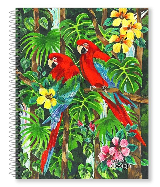 CUADERNO LEDESMA ESPIRAL 22×,29 84 HOJAS DESIGN RAYADO