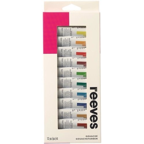 TEMPERA REEVES 12 ML SET x 12 UNIDADES   R0007760