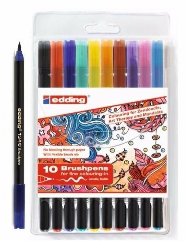 MARCADOR EDDING 1340 MANDALAS x 10 UNIDADES