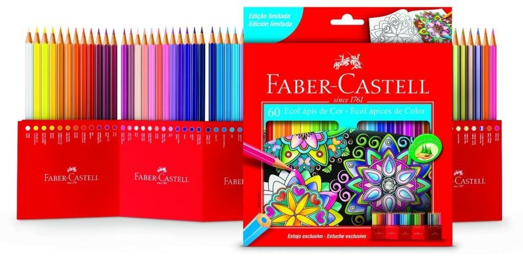 LAPIZ FABER CASTELL ECOLAPIZ x 60 COLORES LARGOS