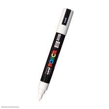 MARCADOR UNI POSCA PC-3M PUNTA MEDIA BLANCO