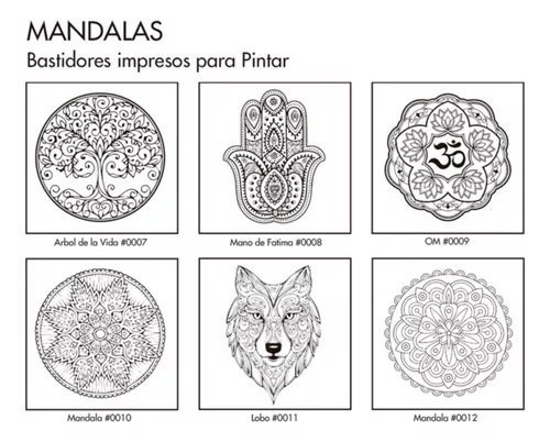 BASTIDOR FIME IMPRESO MANDALAS 40 x 40