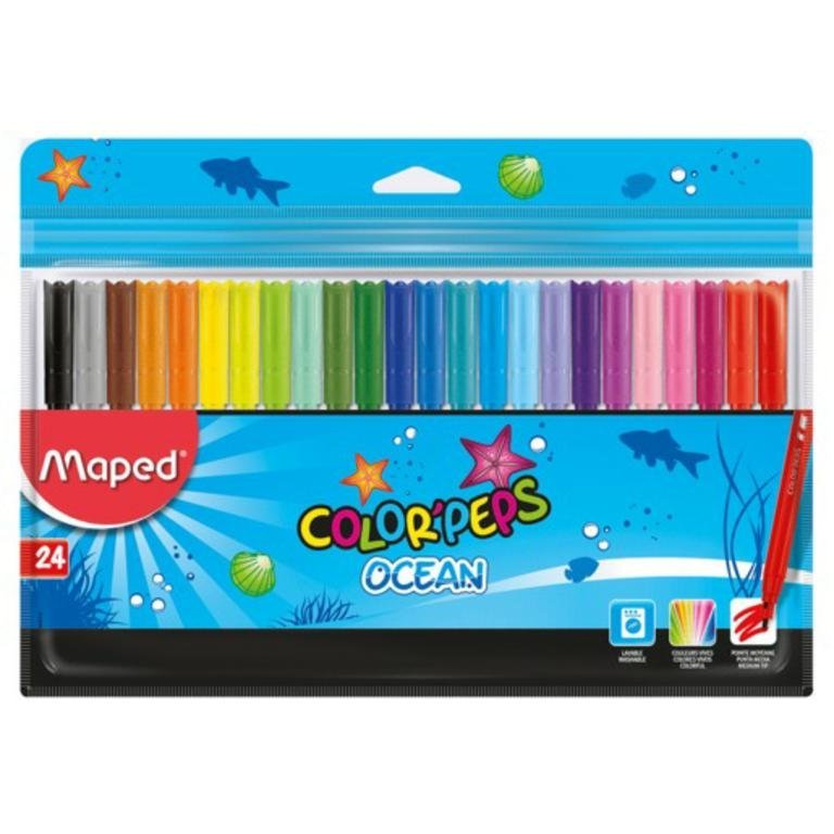 MARCADOR MAPED COLOR PEPS OCEAN x 24        845722