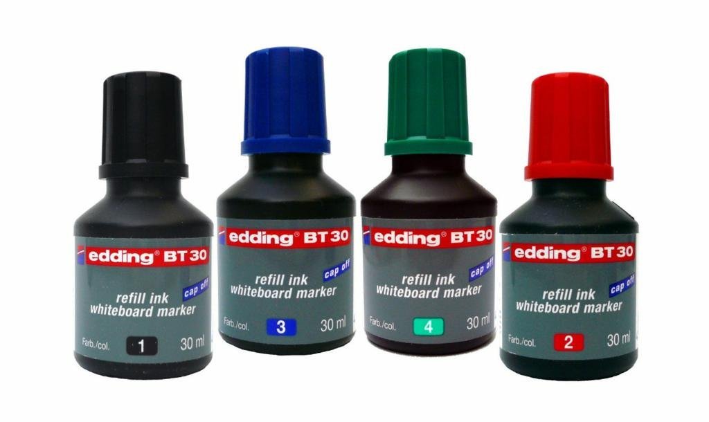 TINTA MARCADOR EDDING NEGRO 30 ML  E-BT30
