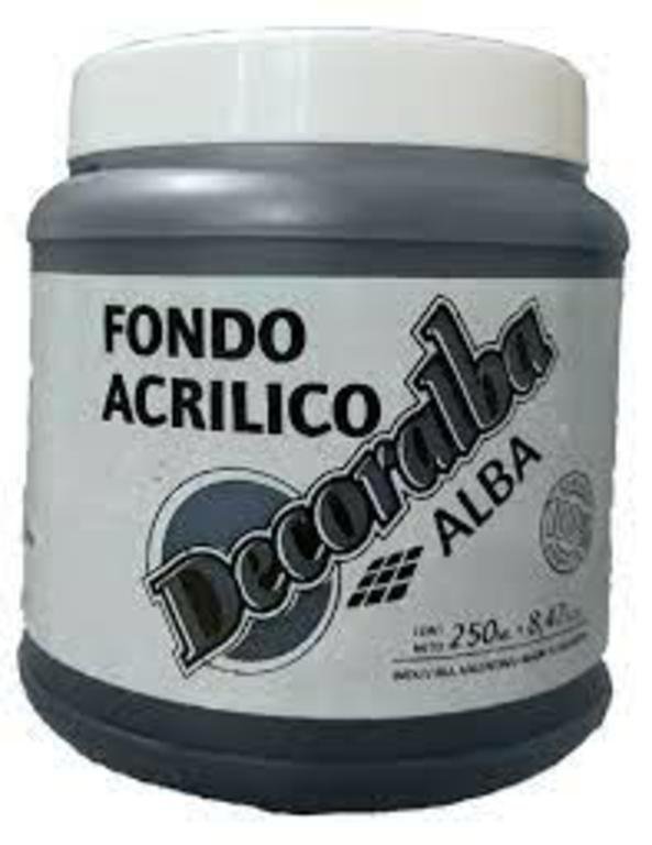 ACRILICO ALBA DECORALBA FONDO NEGRO 200 ml