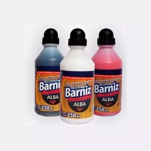 BARNIZ ALBA DECORATIVO x 250 cc NEGRO