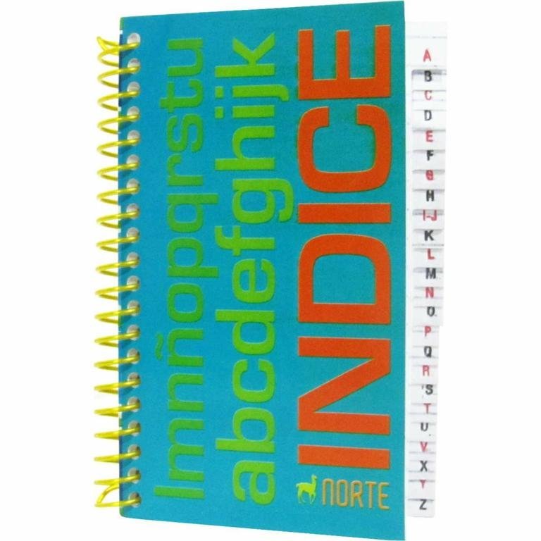 LIBRETA NORTE ESPIRAL 7090  80 H INDICE