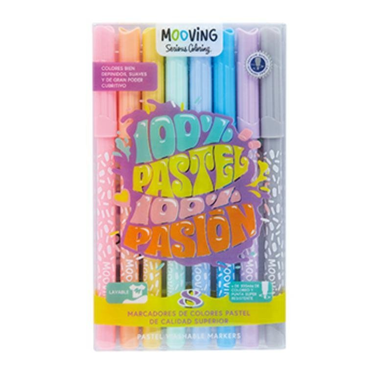 MARCADOR COLORING PASTEL x 8 COLORES   3021108