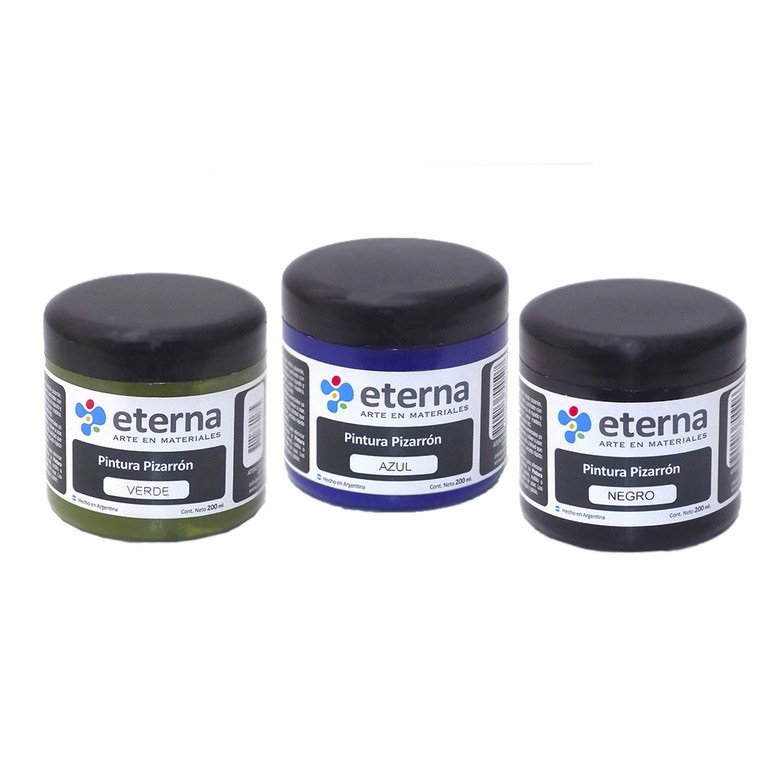 PINTURA PIZARRON ETERNA NEGRO 200 ML